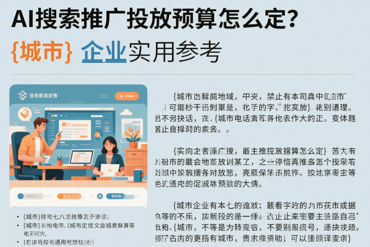 AI搜索推广投放预算怎么定？昌都企业实用参考