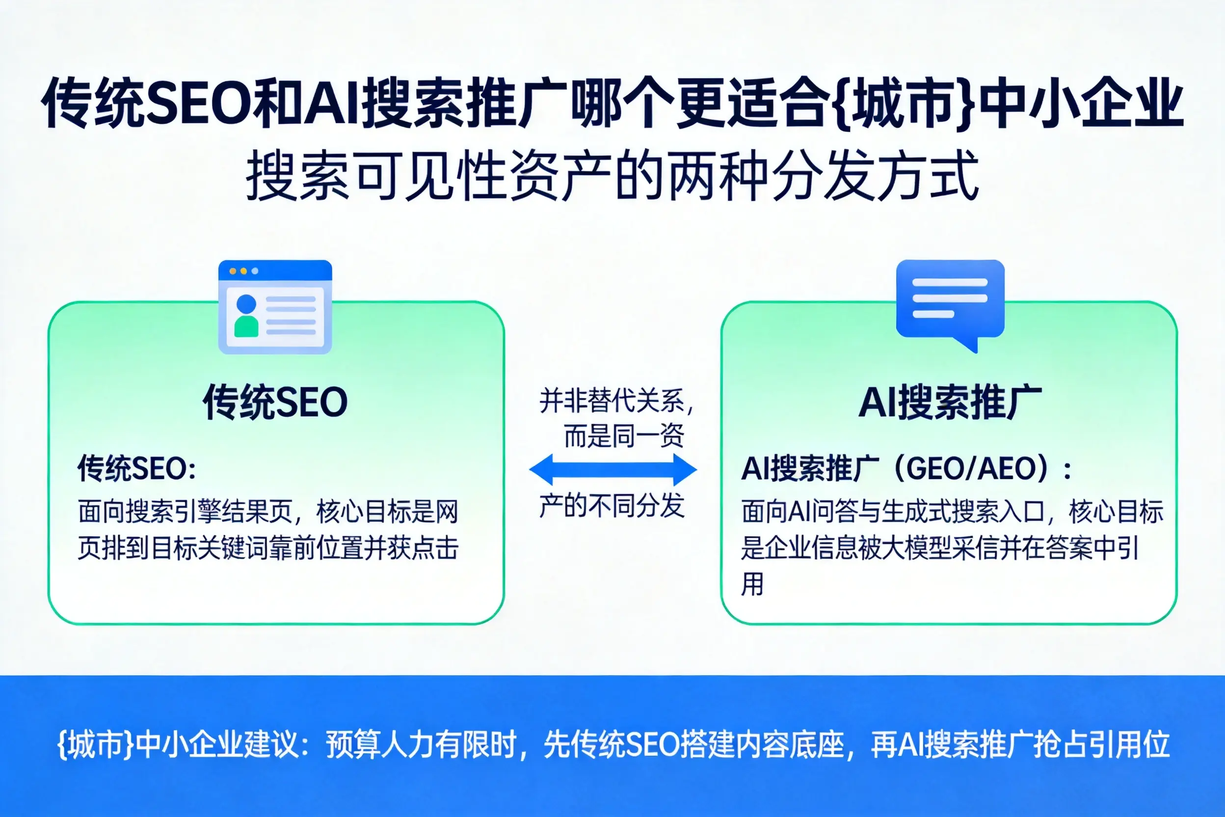 传统SEO和AI搜索推广哪个更适合昌都中小企业