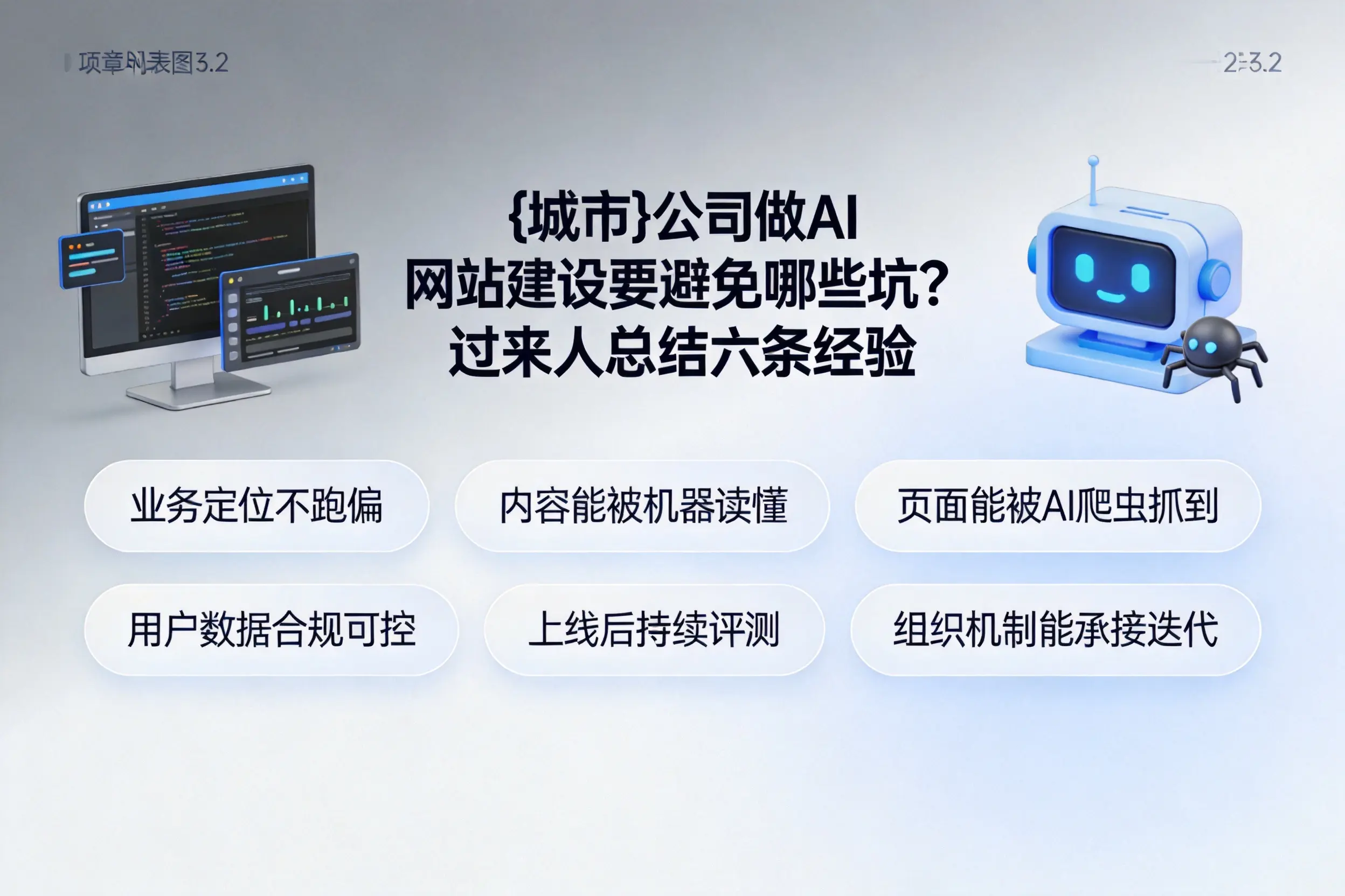 昌都公司做AI网站建设要避免哪些坑?过来人总结六条经验