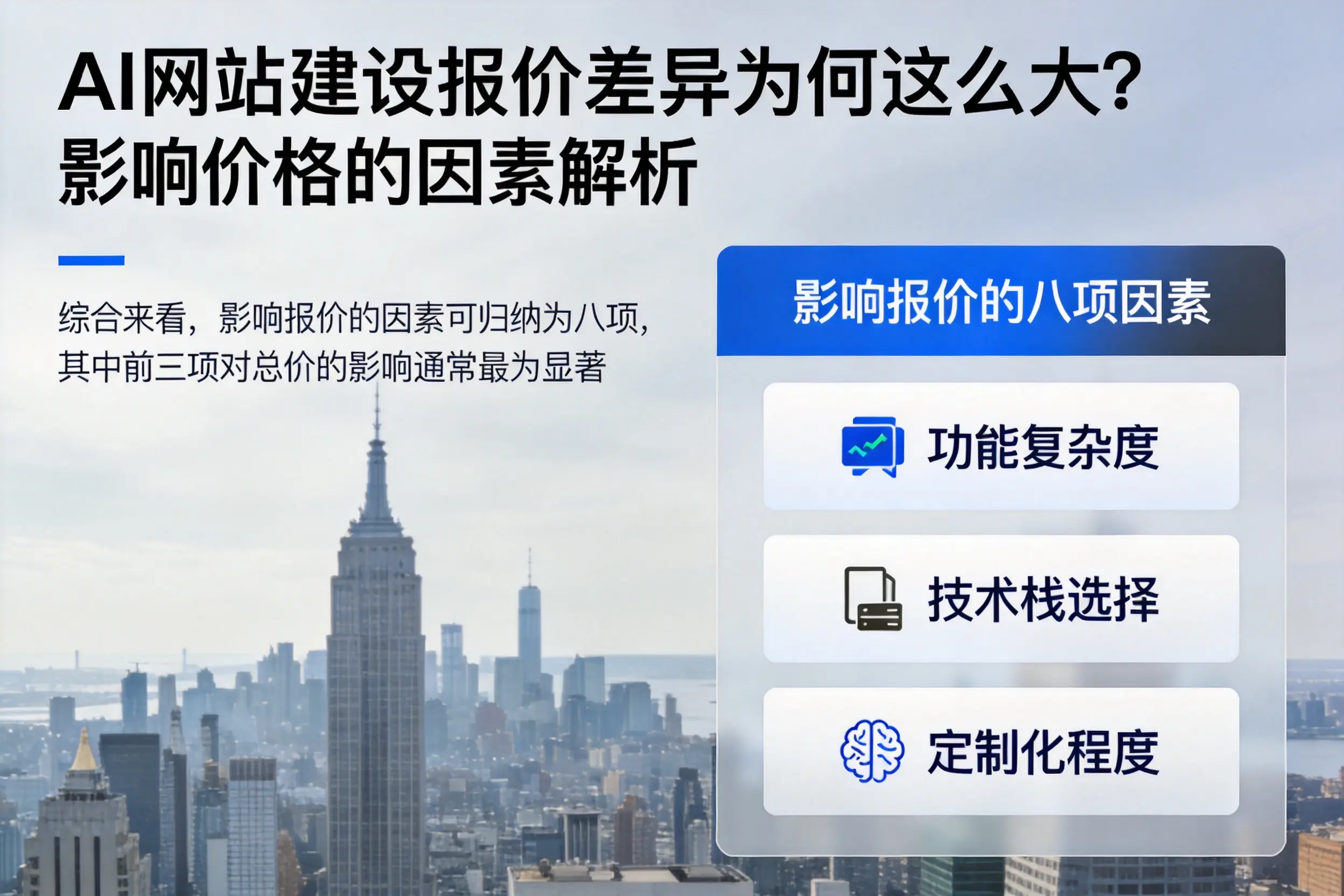 昌都AI网站建设报价差异为何这么大?影响价格的因素解析