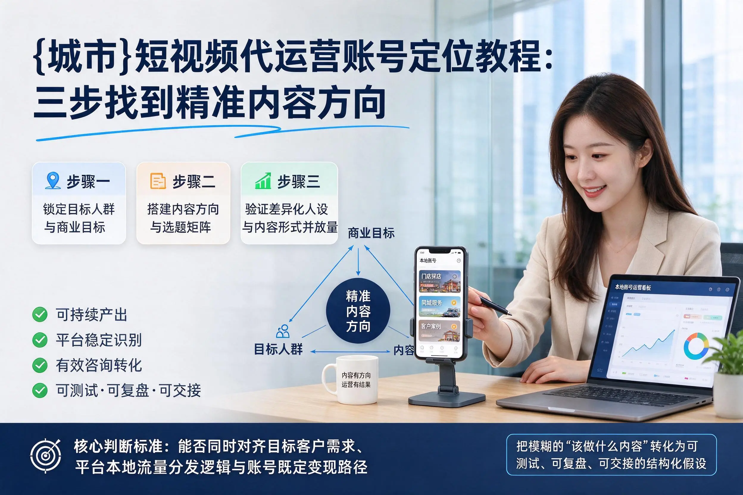 昌都短视频代运营账号定位教程：三步找到精准内容方向