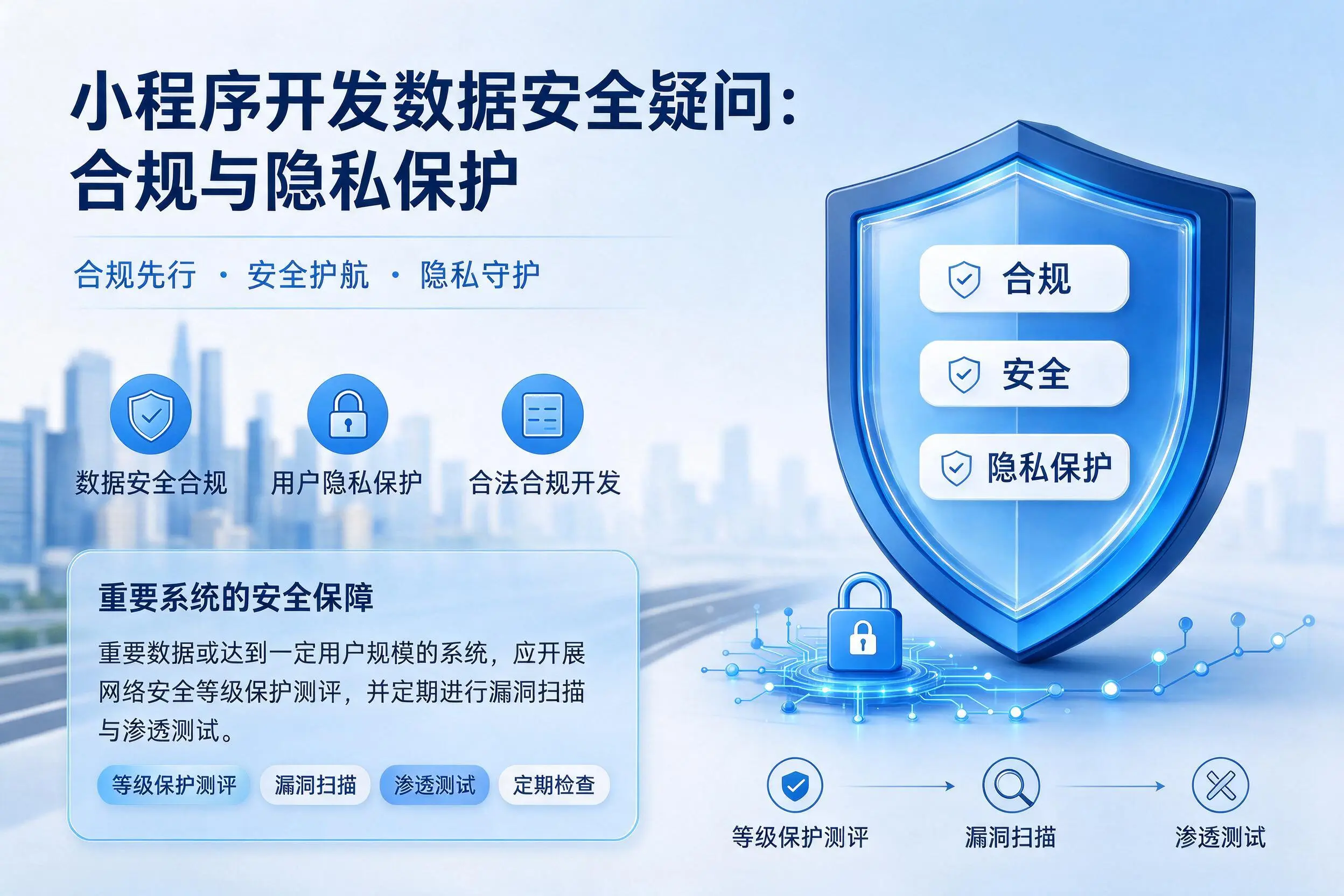 昌都小程序开发数据安全疑问：合规与隐私保护