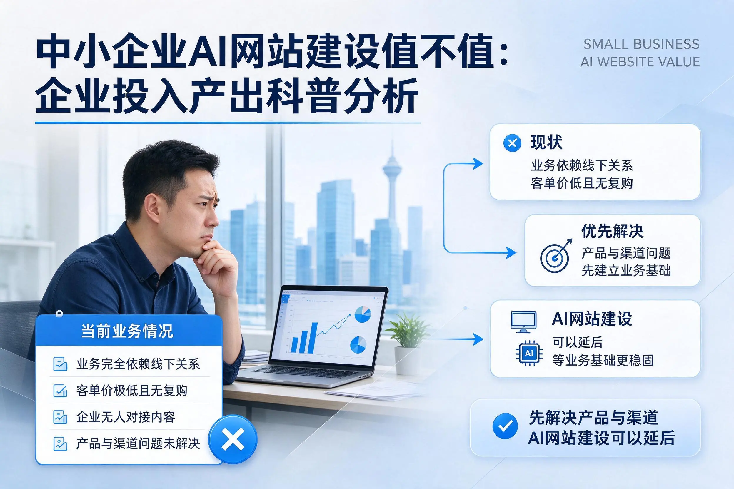 中小企业AI网站建设值不值：昌都企业投入产出科普分析