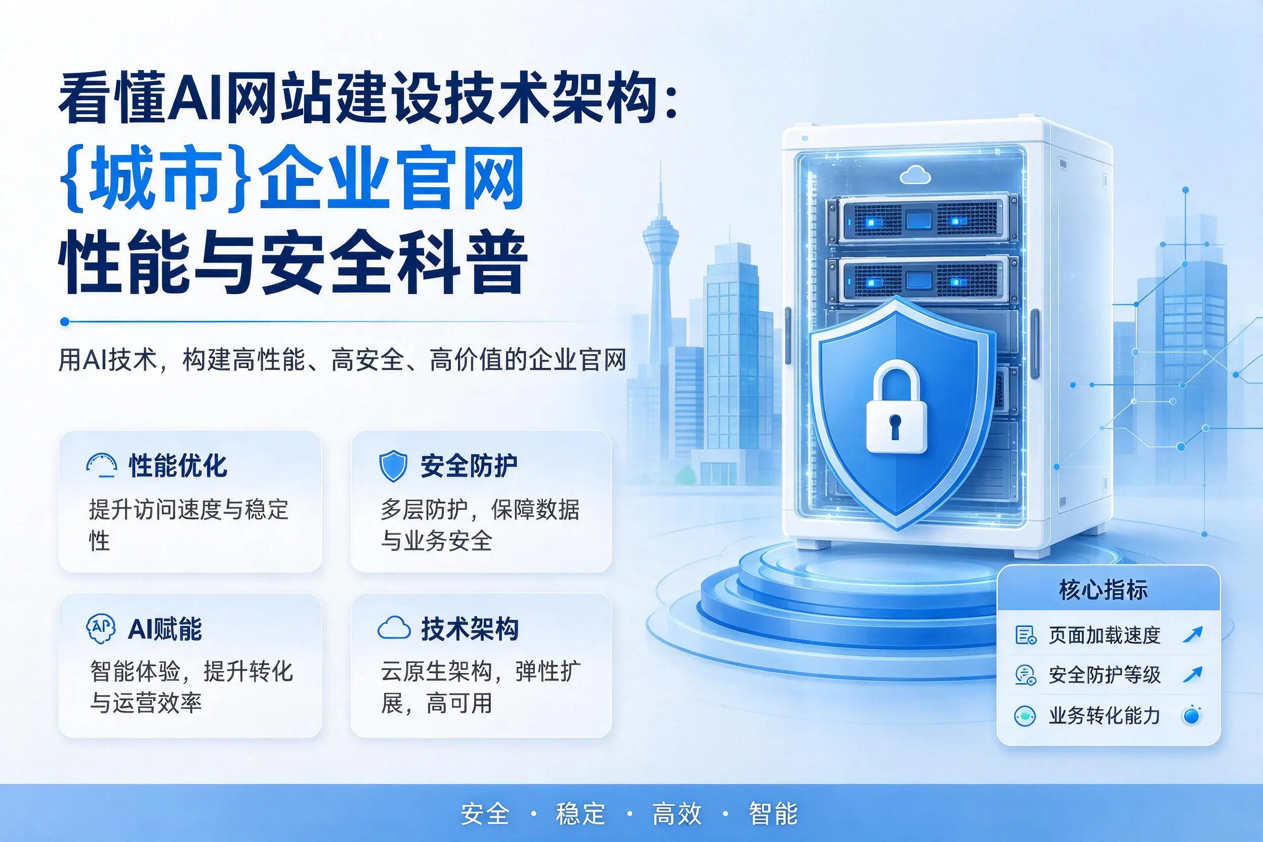 看懂AI网站建设技术架构：昌都企业官网性能与安全科普