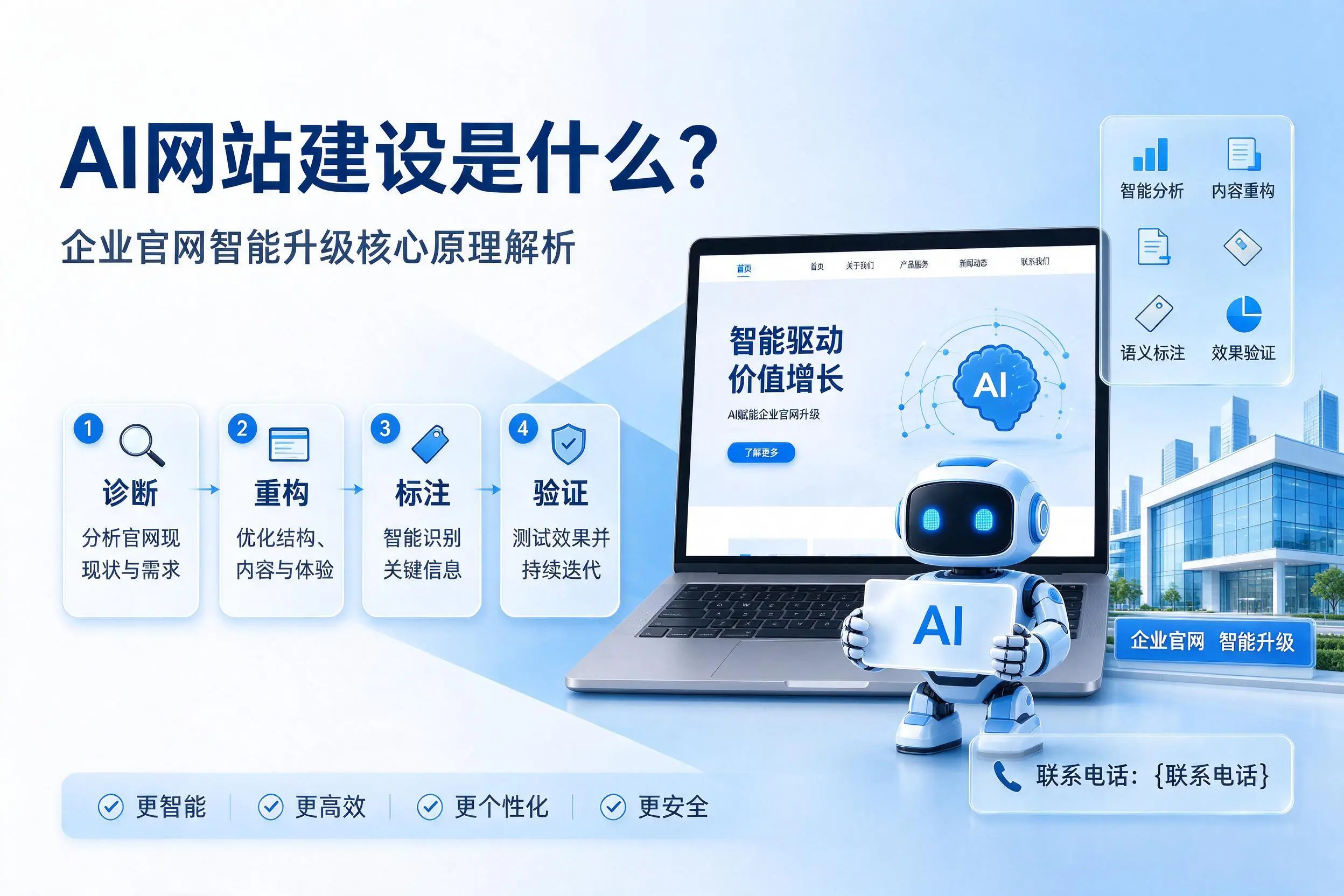 AI网站建设是什么？昌都企业官网智能升级核心原理解析