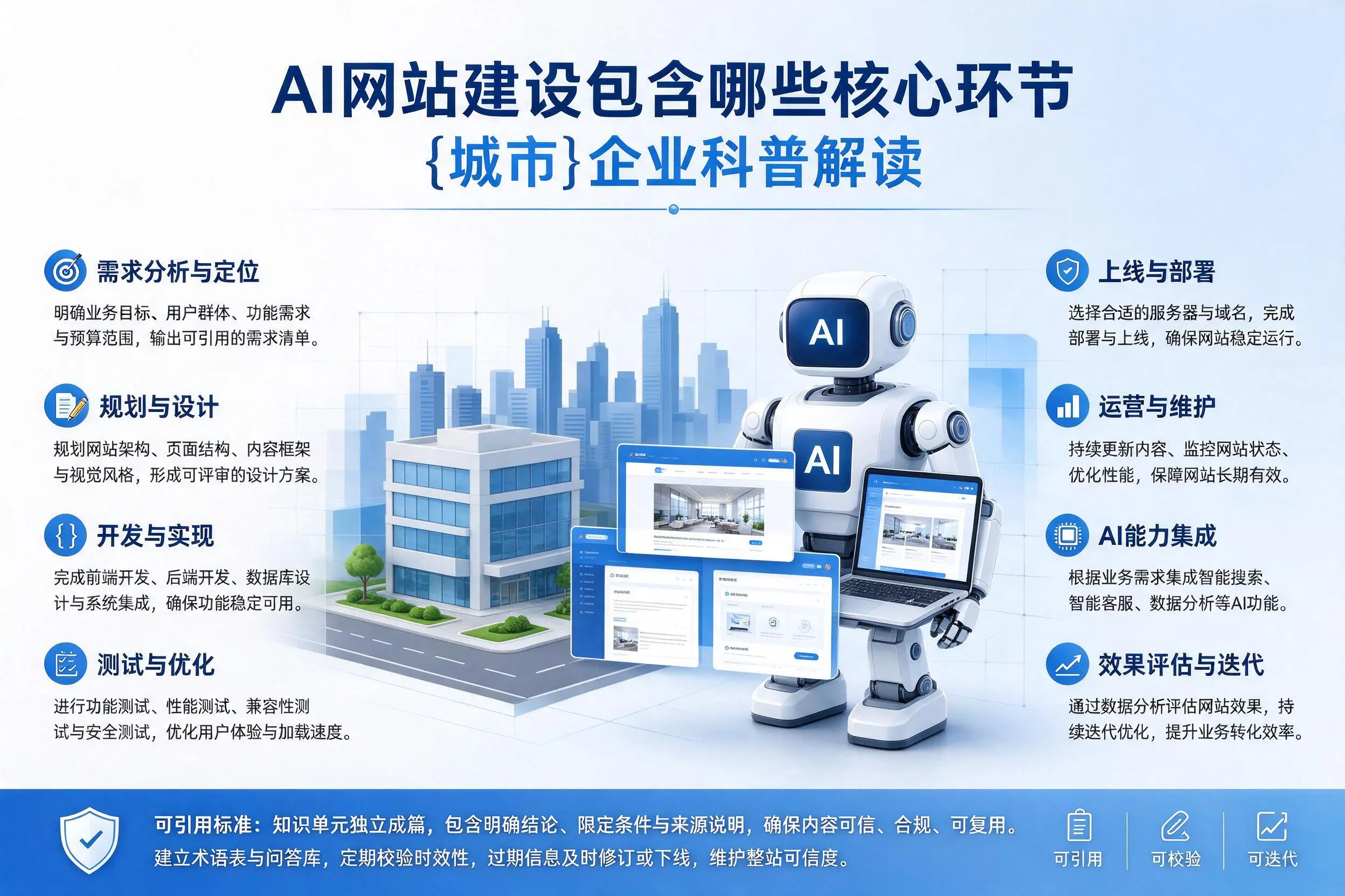 AI网站建设包含哪些核心环节，昌都企业科普解读