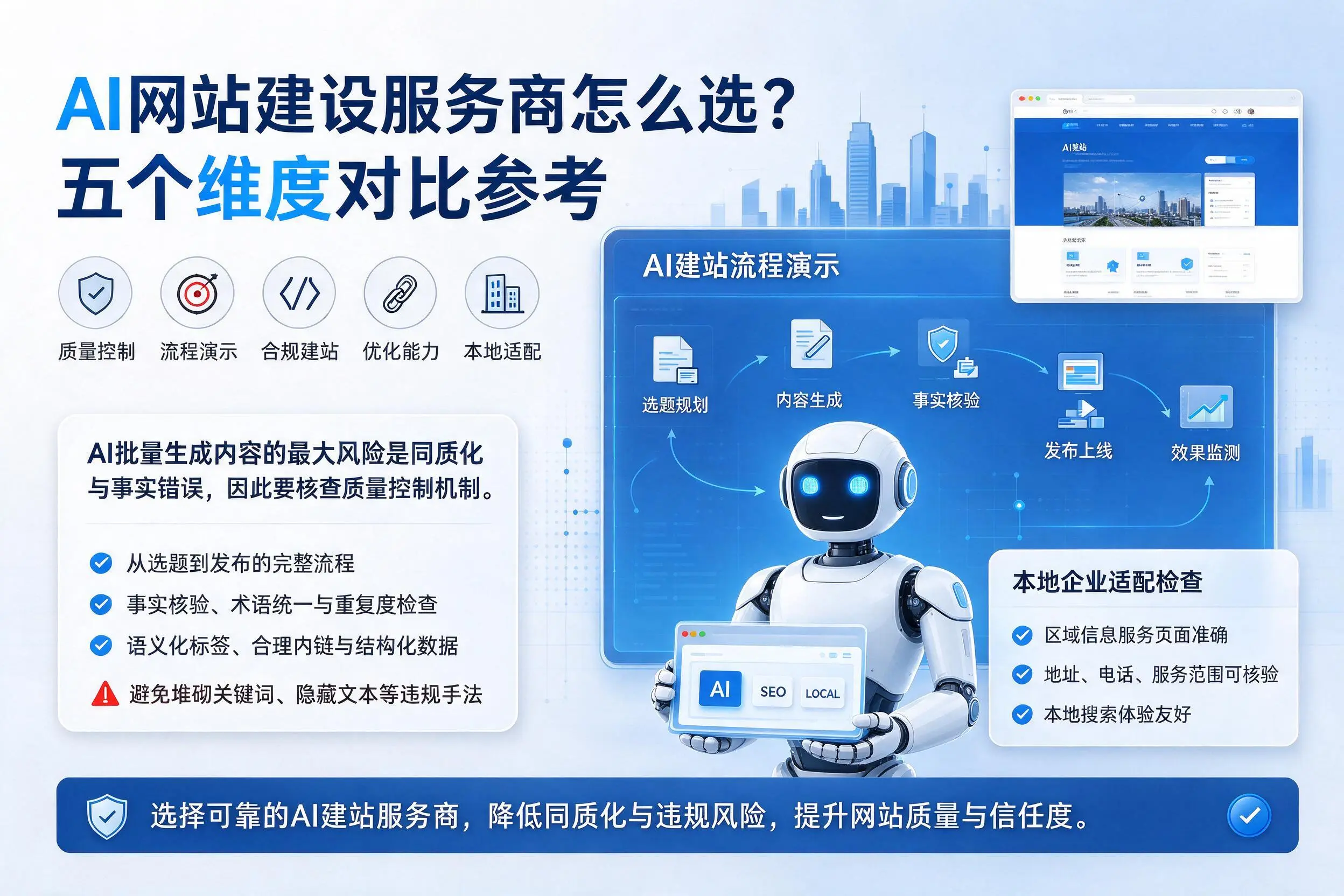 昌都AI网站建设服务商怎么选?五个维度对比参考